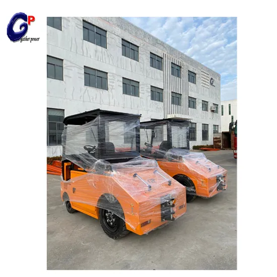 Mini tracteur de remorquage électrique à trois roues de 6 tonnes fabriqué en Chine